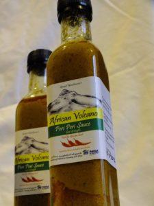 African Volcano. Peri peri sauce. Hot strength. 2 bottle