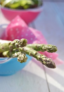Asparagus with pink