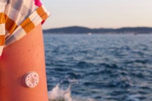 Steffi Haack Libre sticker on arm by sea