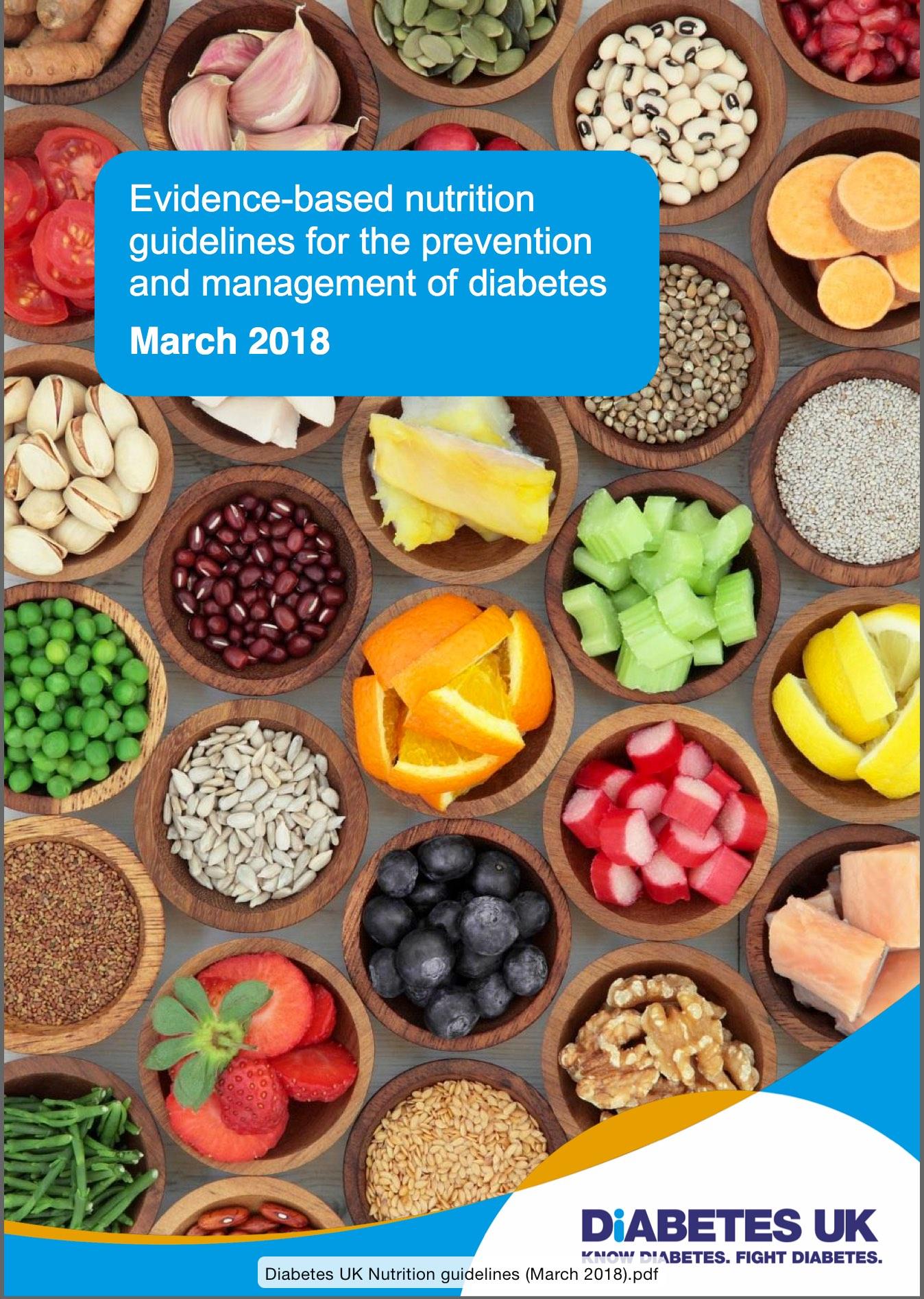 nutrition diabetes guidelines